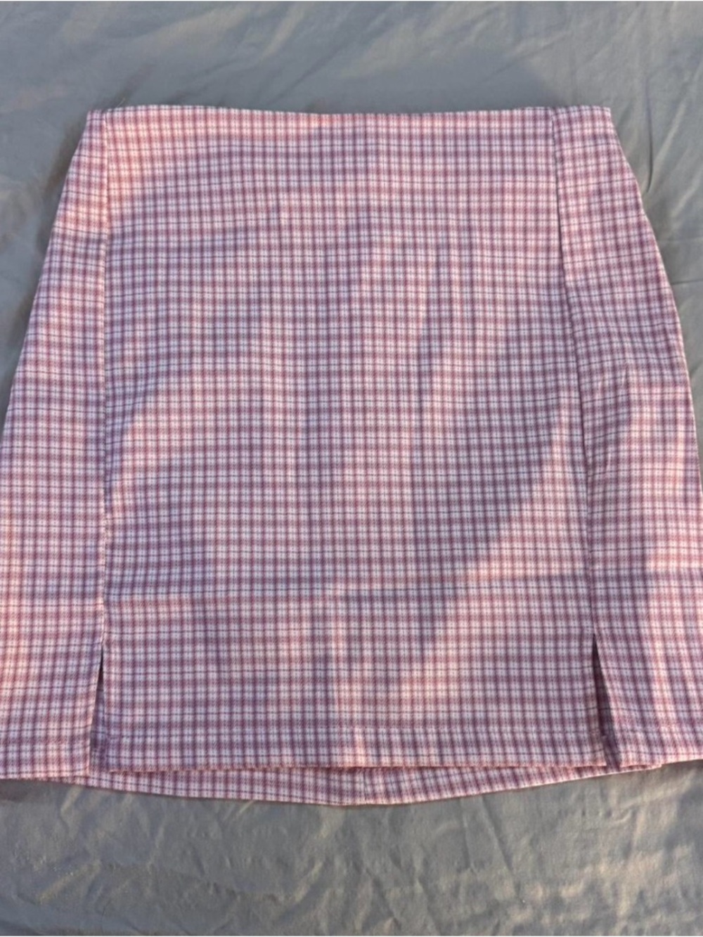 Pink Plaid Mini Skirt - Women's Classic Check Skirt